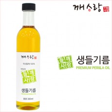 국산 들깨로 짠 저온압착 생들기름 300ml 당일착유