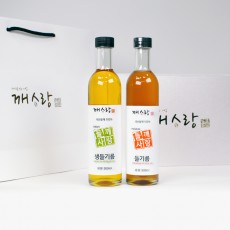 국산 저온압착 생들기름 압착 들기름 선물세트 300ml 고급 선물세트 6호